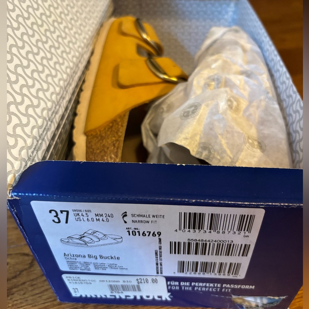 Birkenstock Arizona Nubuck leather ochre 37